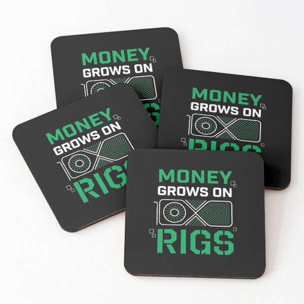 Item preview, Money grows on rigs GPU mining green designed and sold by Freewind-Studio.