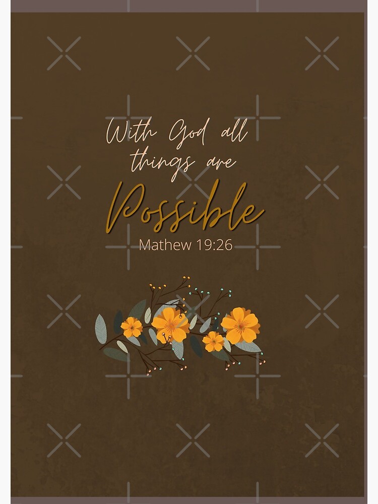 With God all Things are Possible by SCT-Alfie