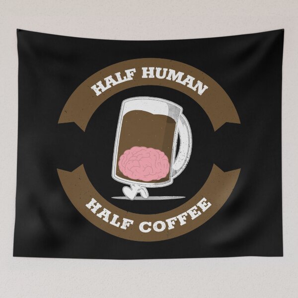 Item preview, Half Human Half Coffee designed and sold by YOYOCollection.