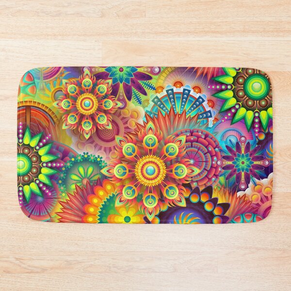 Item preview, flower aboriginal art designed and sold by ArmiStore.