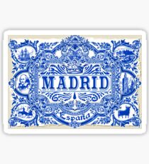 Azulejo Decoration Madrid Blue Vintage Azulejos Tiles Sticker