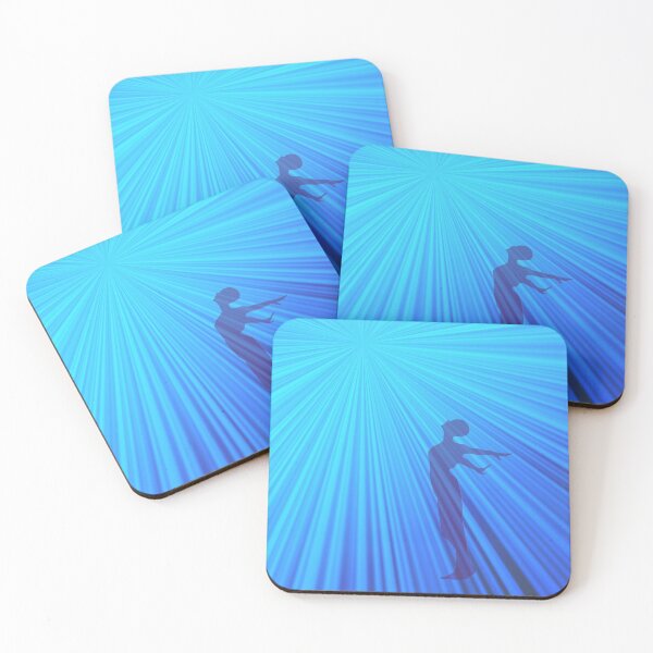 Item preview, The silhouette woman and the brightness blue ray. designed and sold by Trianglegreen.