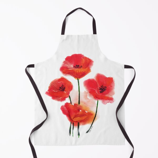 Artikelvorschau, Rote Aquarellmohnblumen entworfen und verkauft von SoupSouka.