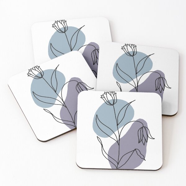 Item preview, abstract minimal bohemian floral illustration designed and sold by tudoo.