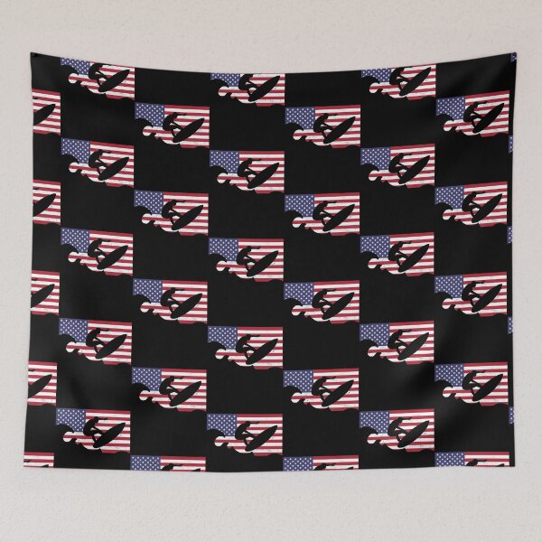 Item preview, USA Surfing 2021 Team Summer American Flag Tokyo Games Surfer designed and sold by ibeargifts.