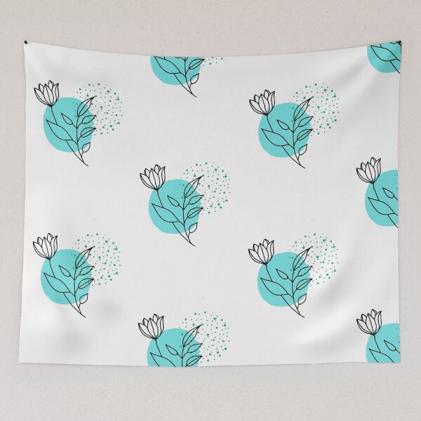 Item preview, "abstract minimal bohemian floral illustration" designed and sold by tudoo.