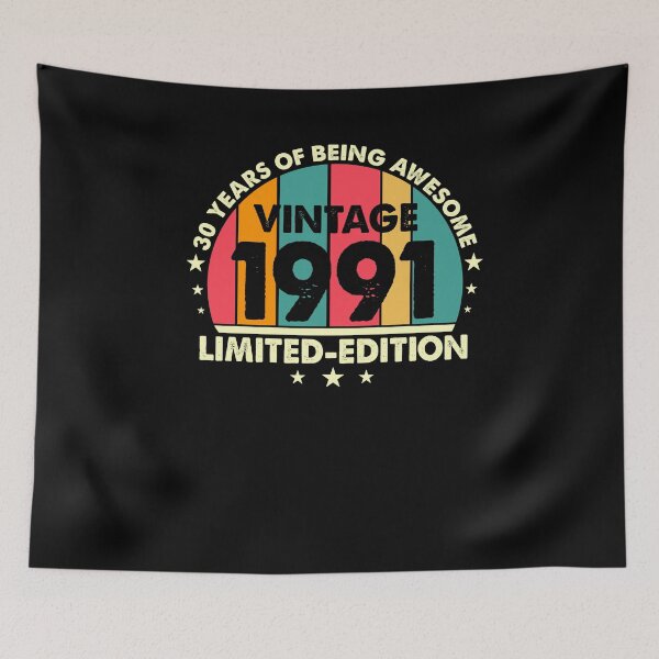 Item preview, Retro Vintage 1991 30 Year Old 30th Birthday Gift Him Her  designed and sold by omerherbert.