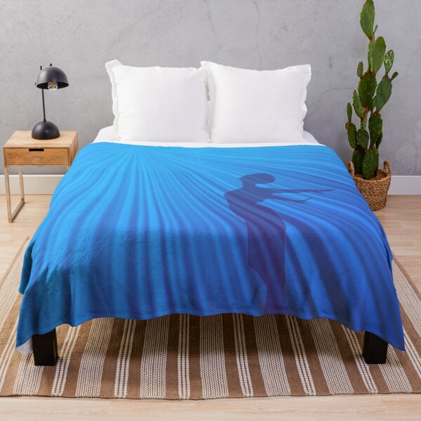 Item preview, The silhouette woman and the brightness blue ray. designed and sold by Trianglegreen.