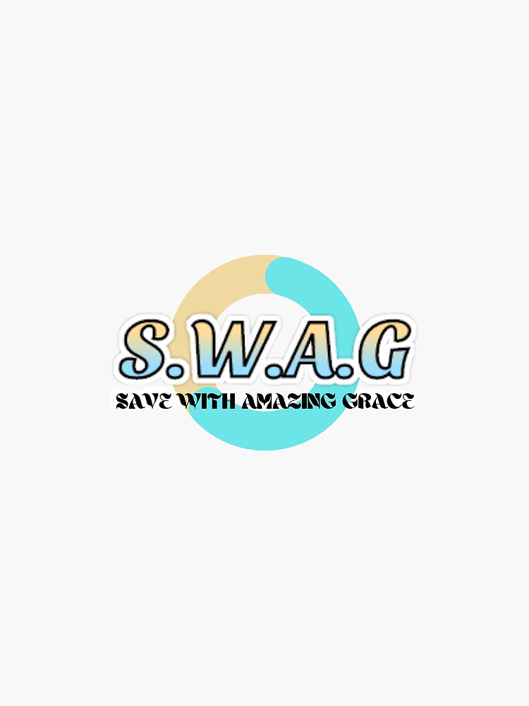 "Christian Scripture Bible Verse Bible Quotes SWAG Design" Sticker