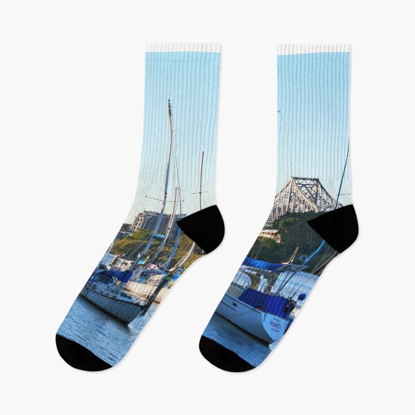 Item preview, Yachts and Story Bridge, Brisbane, Queensland, Australia designed and sold by FranWest.