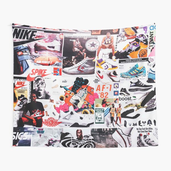 Shoes Collage Tapestry