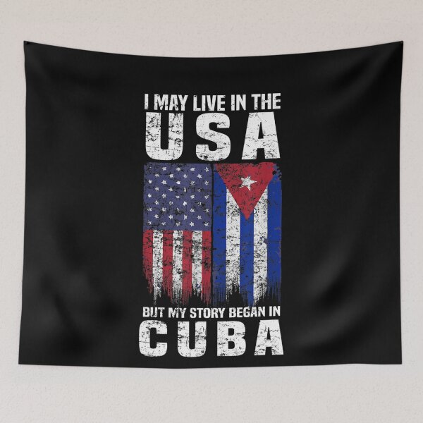 Item preview, Vintage American Cuban Flag My Story Began In Cuba designed and sold by omerherbert.