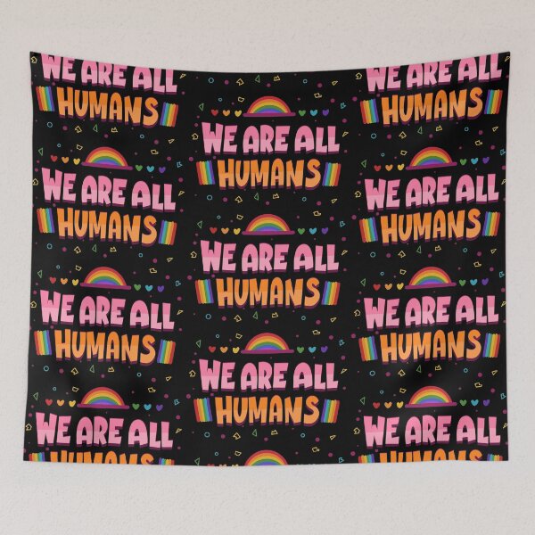 Item preview, We Are All HUMANS - LGBT Pride Support - LGBTQIA designed and sold by anziehend.