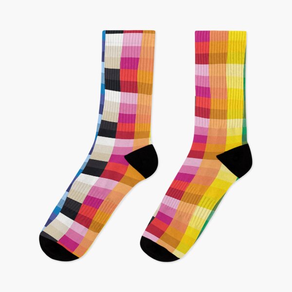 Item preview, Colorful Summer Rainbow Stripe Plaid Palette designed and sold by Popular-Gifts.