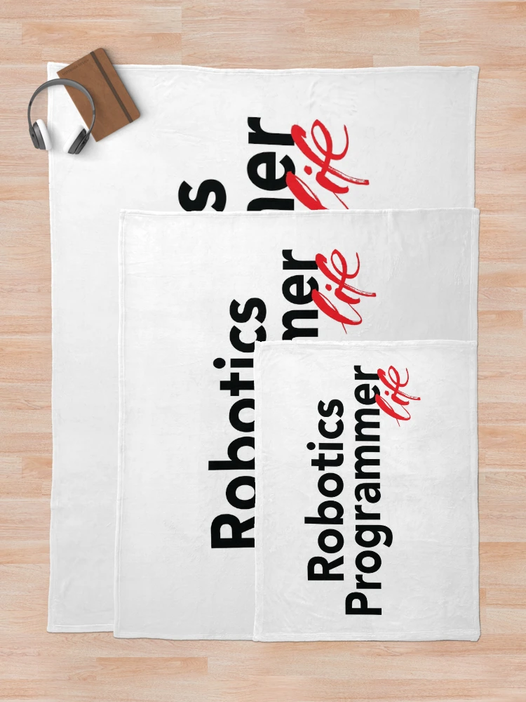 Thumbnail 5 of 6, Throw Blanket, Robotics Programmer Life designed and sold by ProjectRobotics.