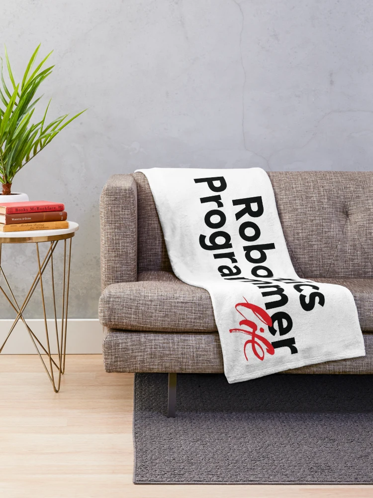 Thumbnail 2 of 6, Throw Blanket, Robotics Programmer Life designed and sold by ProjectRobotics.