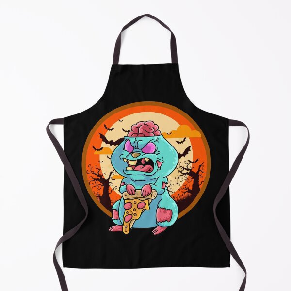 Item preview, Cute Spooky Halloween Zombie Hamster with Pizza designed and sold by YourWayOfLife.