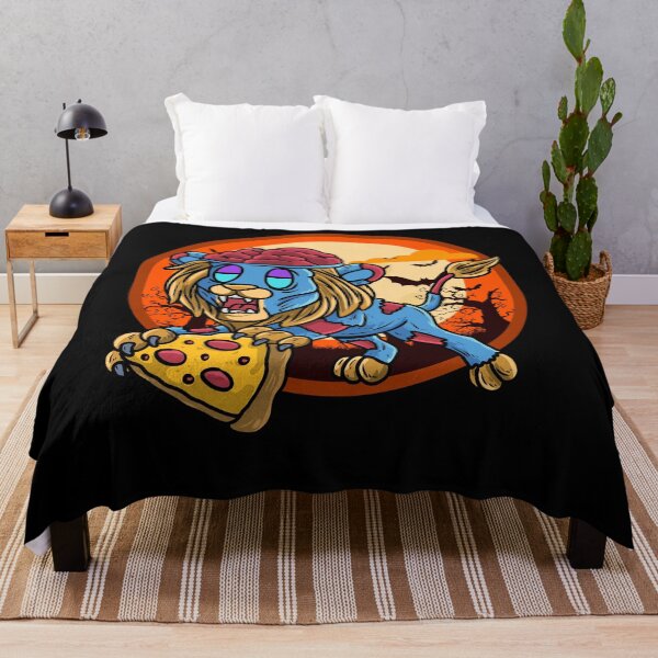 Item preview, Cute Spooky Halloween Zombie Lion with Pizza designed and sold by YourWayOfLife.