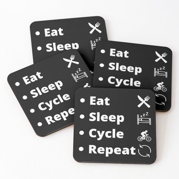 Item preview, Eat Sleep Cycle Repeat cycling design cycle shirts! designed and sold by SweetEnjoyable.