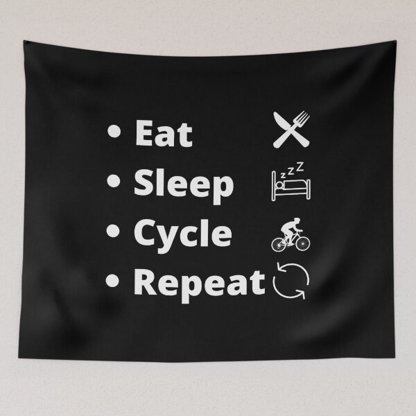 Item preview, Eat Sleep Cycle Repeat cycling design cycle shirts! designed and sold by SweetEnjoyable.