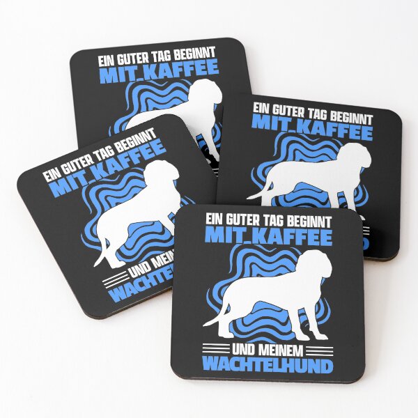 Item preview, German Wachtelhund Coffee Hound Saying designed and sold by madgrfx.