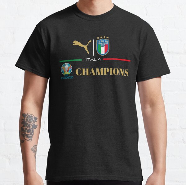 Campeones de fútbol de Italia 2020 Forza Azzurri Italia Football Camiseta clásica
