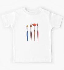 set brushes_color pencil Kids Tee