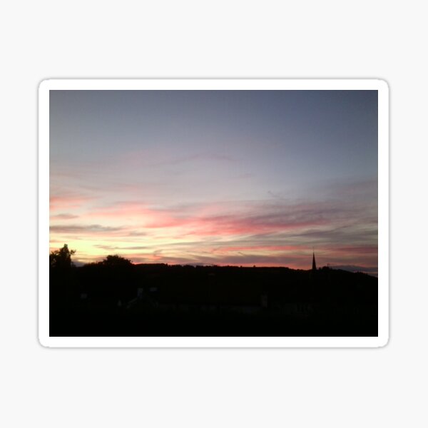 Sunset on Ranmore Photo August 2016 Sticker