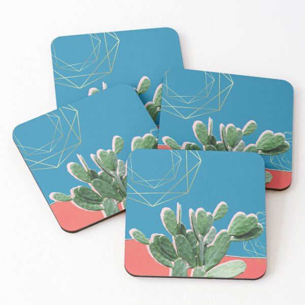 Item preview, Arte de cactus | Forma de corazón | Arte geométrico de metal dorado designed and sold by JooArtPrints ★★★★★.