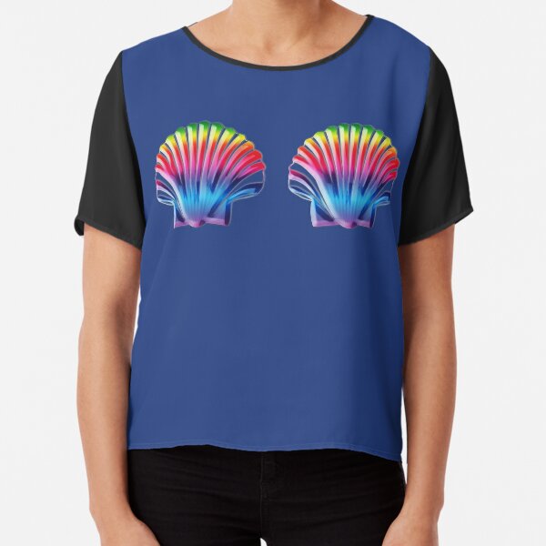 Mermaid Shell Bra T-Shirts for Sale