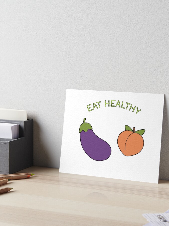 Eggplant and Peach Art Board Print for Sale by ValentinaHramov