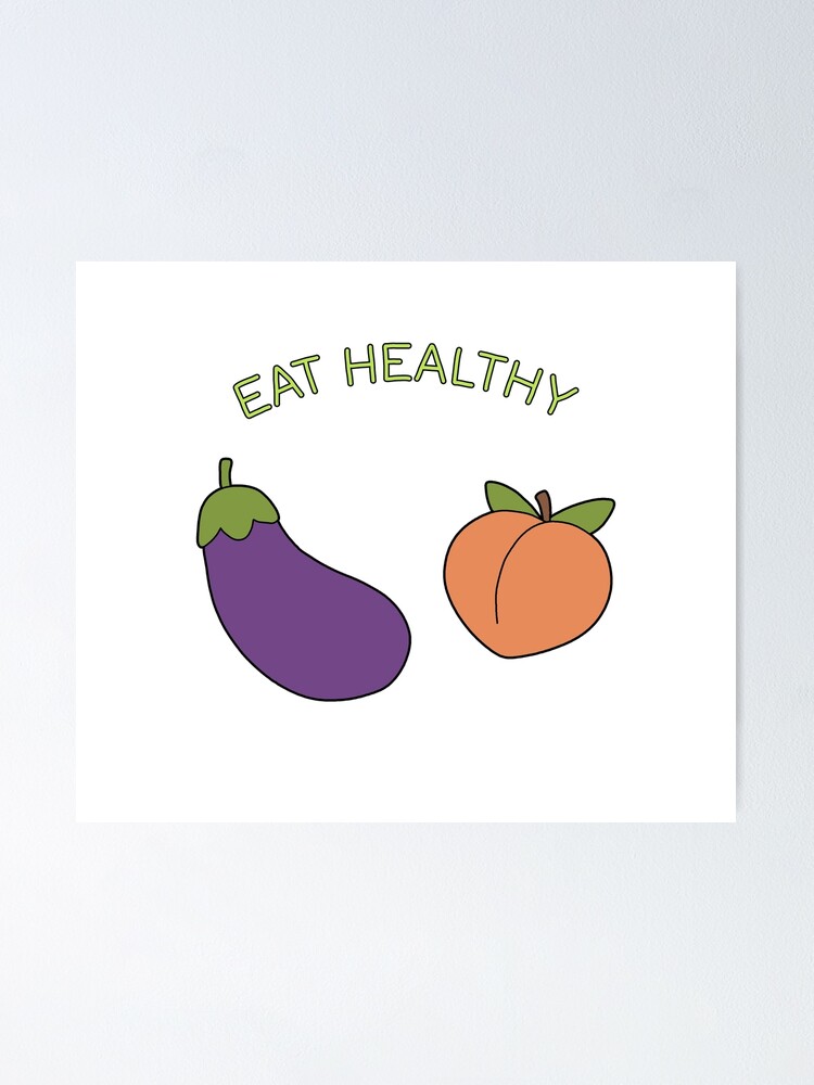 Eggplant and Peach Poster for Sale by ValentinaHramov