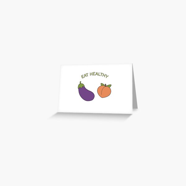 You're the Eggplant to my Peach Greeting Cards | LookHUMAN