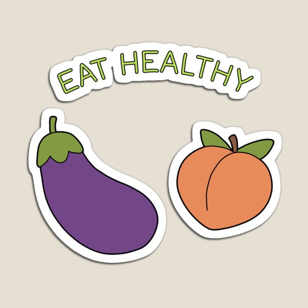 Eggplant and peach emoji Stock Vector