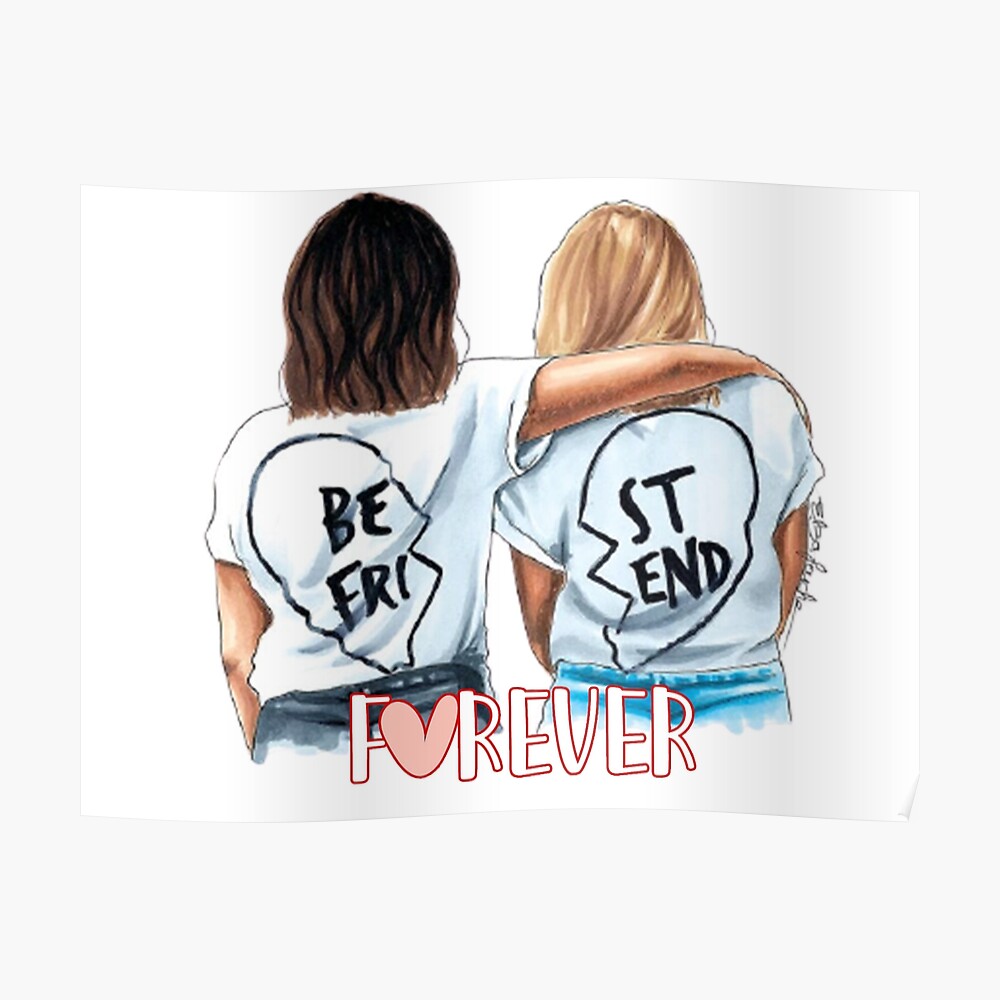 Download Best Friend Drawings Easy for desktop or mobile device Make your  device cooler and more beautif  Bff drawings Drawings of friends Best  friend drawings