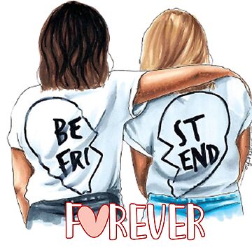 Drawing Image Friendship Painting Pencil PNG 1024x1083px 2018 Drawing  Art Bff Black Hair Download Free