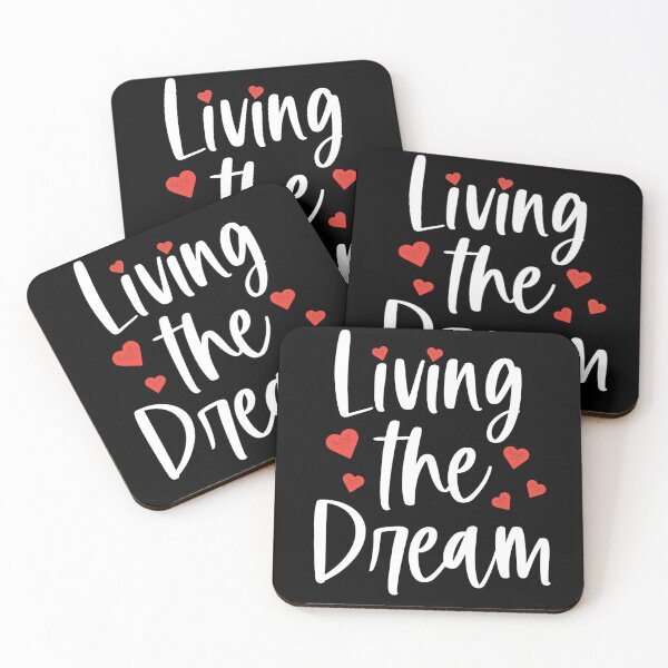 Item preview, Living The Dream - Success Inspirational Quote designed and sold by Betadesign77.