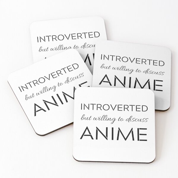 Item preview, INTROVERTED but willing to discuss ANIME designed and sold by ValAndVanya.
