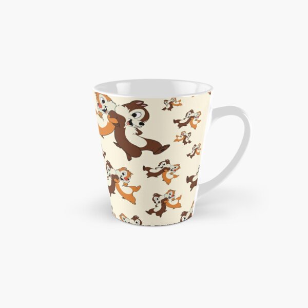 Chip and Dale Cartoon, Hugging Chipmunks, In Arms Pattern [Seamless Pattern]  Tall Mug
