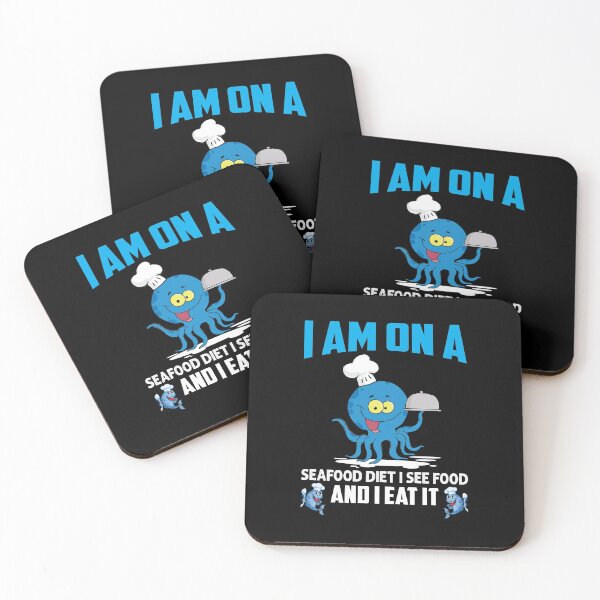 Item preview, I am on a seafood diet I see Food and I eat it - Funny designed and sold by Silver Medal.