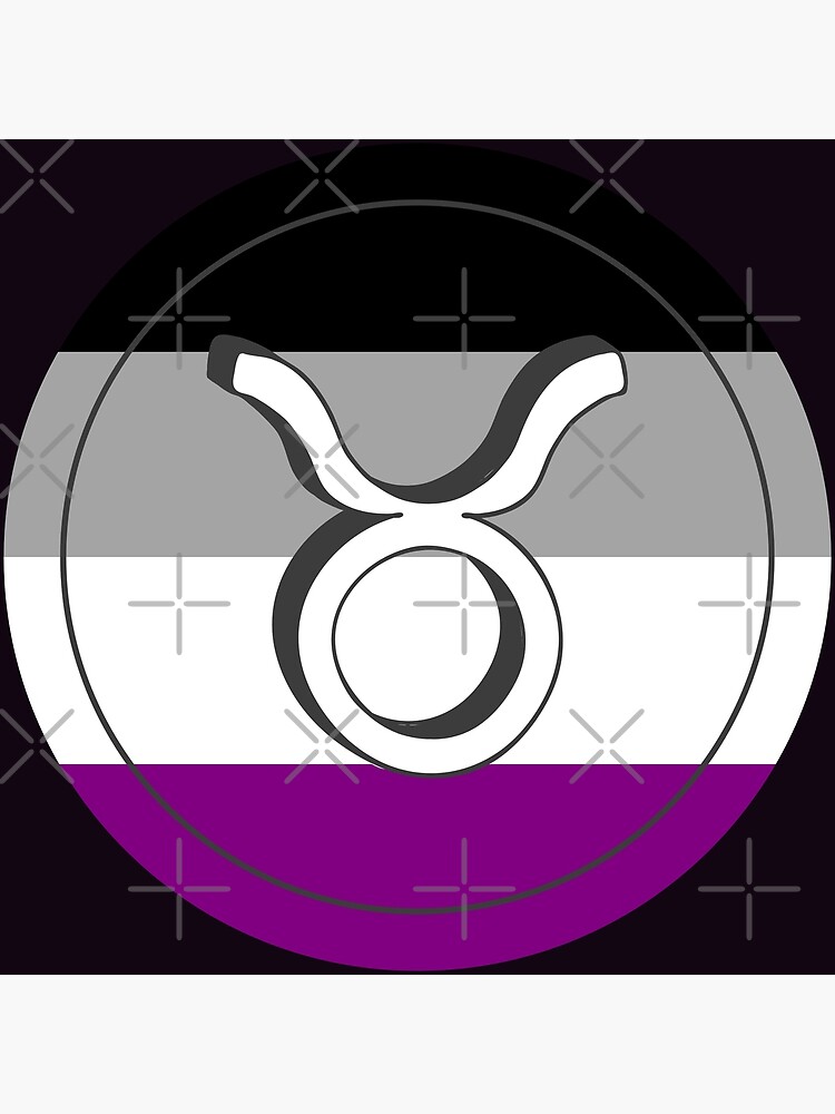 Asexual Pride Flag Taurus Zodiac Sign Birthday T For Ace Poster