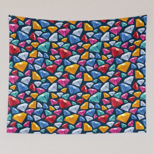 Item preview, Colorful gemstones background on dark. designed and sold by Reamolko.