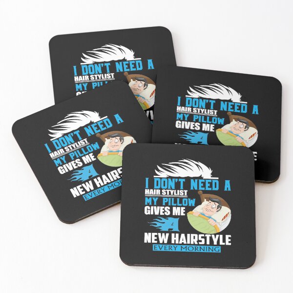 Item preview, I don't need a hairstylist my pillow gives me new hairstyles every morning - humour designed and sold by Silver Medal.