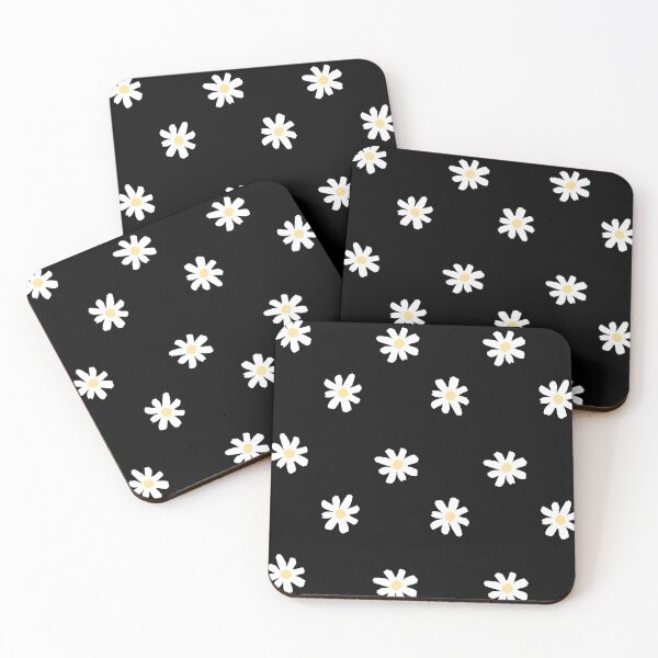 Item preview, Daisy handdrawn - Black background designed and sold by goal-getter.