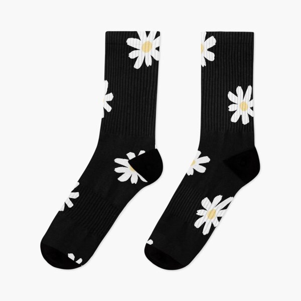 Item preview, Daisy handdrawn - Black background designed and sold by goal-getter.