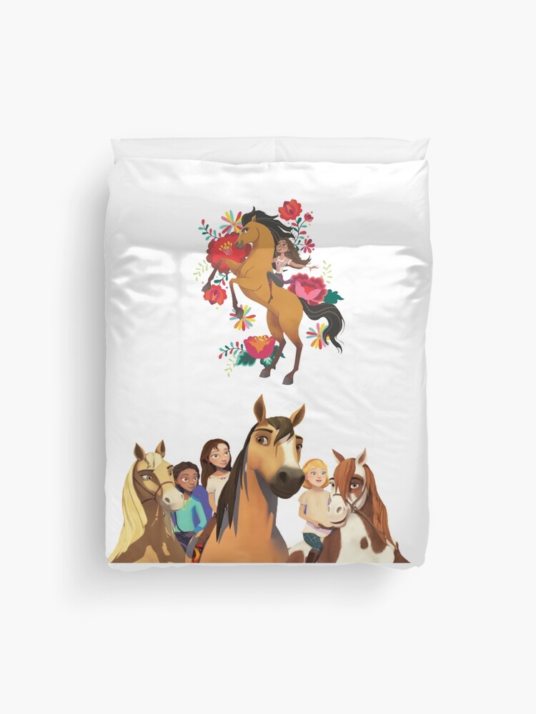Netflix Official Spirit Riding Free Lucky Single horse  Duvet Cover reversible 