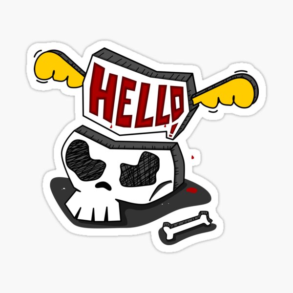 Item preview, skull hello Skeleton designed and sold by kokaikankosana.