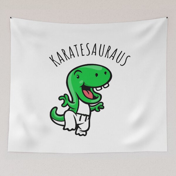 Item preview, karatesaurus - cute dinosaur designed and sold by SunsetCloud.