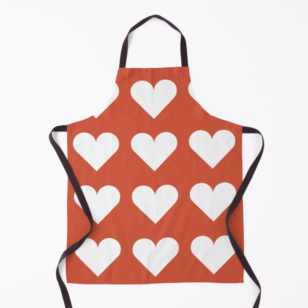 Item preview, Large WHITE and TENNIS COURT CLAY LOVE HEARTS designed and sold by RachelMacht.