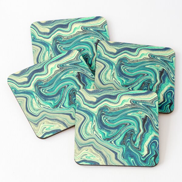 Item preview, Blue Turqoise Marble Patterns designed and sold by TopVision.